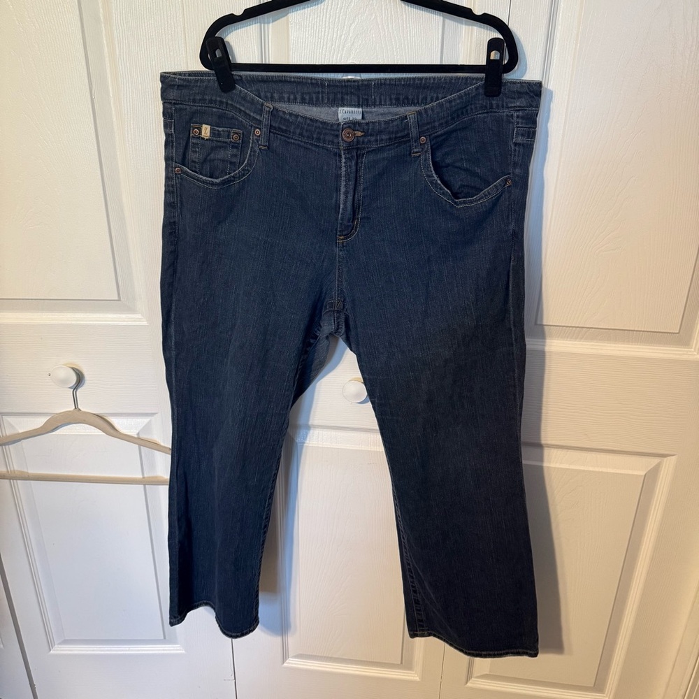 #67 Z. CAVARICCI Indigo Blue Wide Leg Jeans